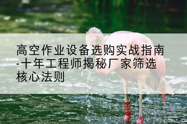 洱源剪叉式升降机厂家-高空作业设备选购实战指南-十年工程师揭秘厂家筛选核心法则
