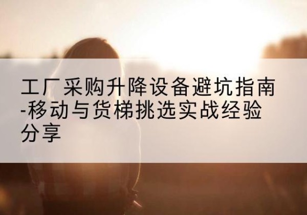 洱源移动式升降机怎么选-工厂采购升降设备避坑指南-移动与货梯挑选实战经验分享